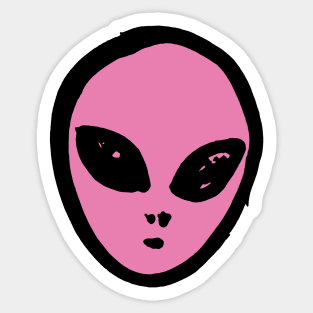 Alien Head Sticker